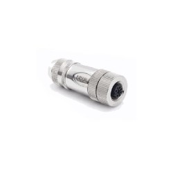Connecteur femelle M12, 5 pol., codage B IP67, 4A, blindé
